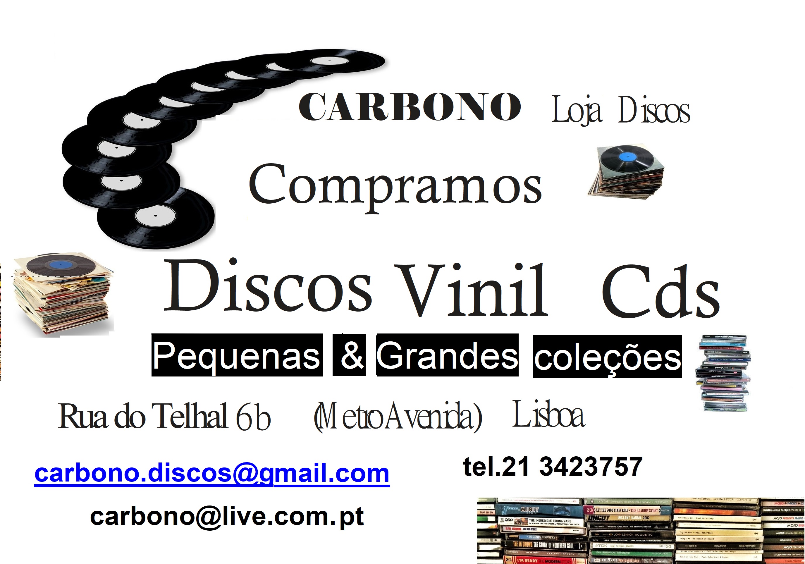 discos lps singles vinil cds  usados  compro vendo  loja lisboa carbono